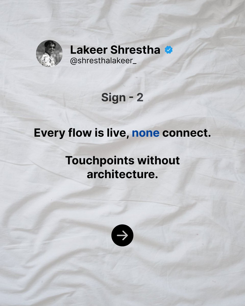 shresthalakeer_'s tweet photo. High-end email design. Low-end sales results.

If this is your account right now, stop redesigning your layouts.

Perfect padding doesn't close sales; strategy does.

4 signs it’s time to ditch the template hunt and fix your marketing strategy: https://t.co/mMdxa16JYD