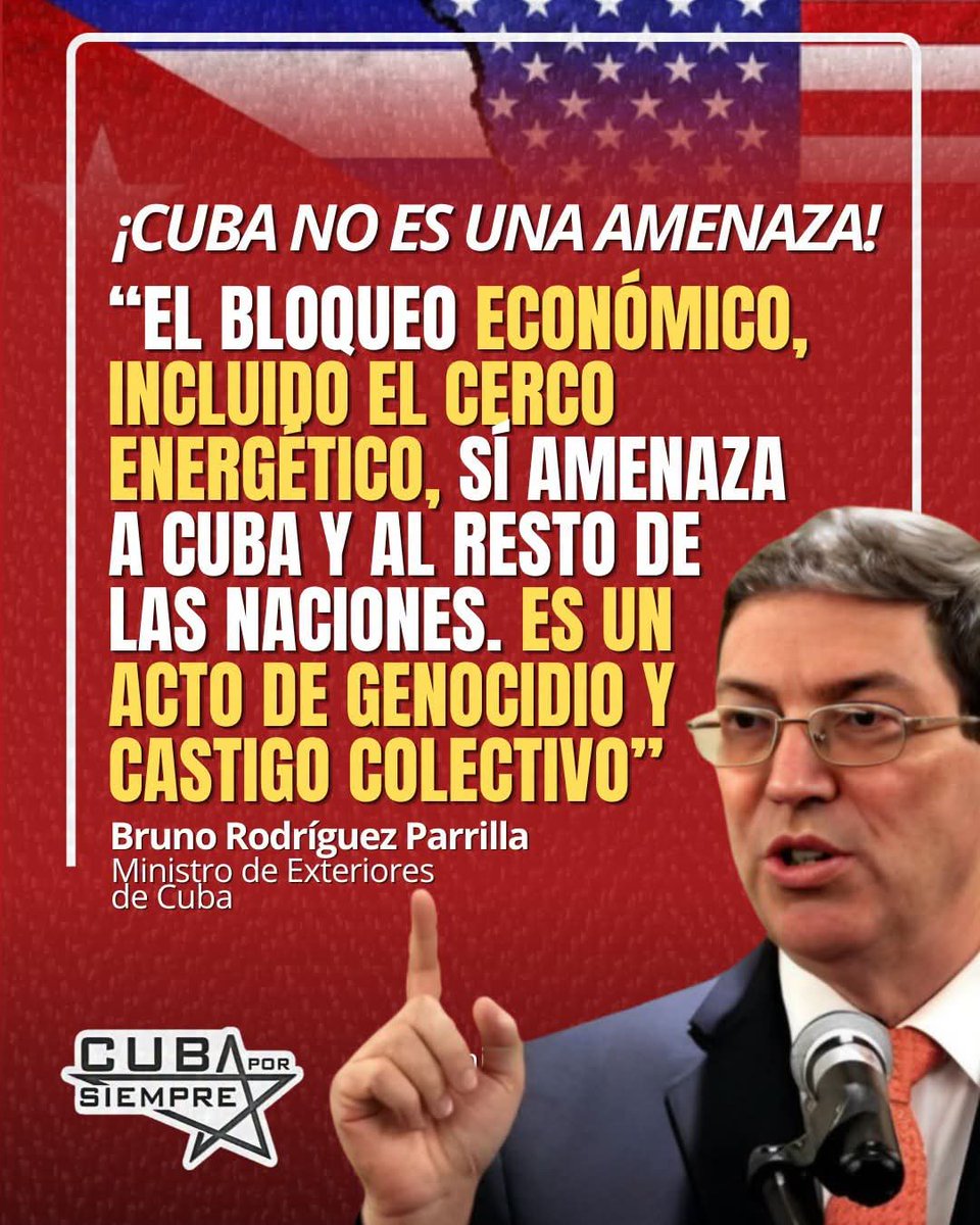 alexeyojeda73's tweet photo. #Cuba no es una amenaza,  el bloqueo sí, basta ya de genocidio contra nuestro pueblo. #TumbaElBloqueo #LatiendoConFidel https://t.co/rrzrH7KVRR