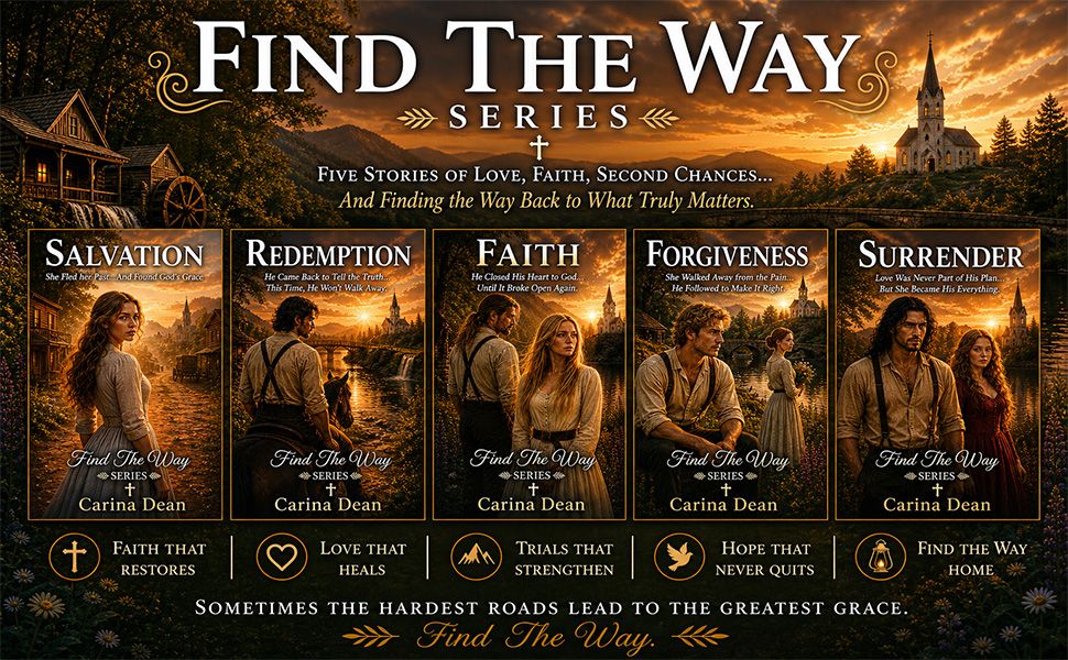 PDesigns16's tweet photo. Find the Way Series — Where Grace Leads You Home
Five stories. Five journeys of love, faith, forgiveness, and second chances. 
#ChristianRomance #CleanRomance #FaithFilledFiction #CarinaDean #RomanceBooks https://t.co/b2esIuYT0u