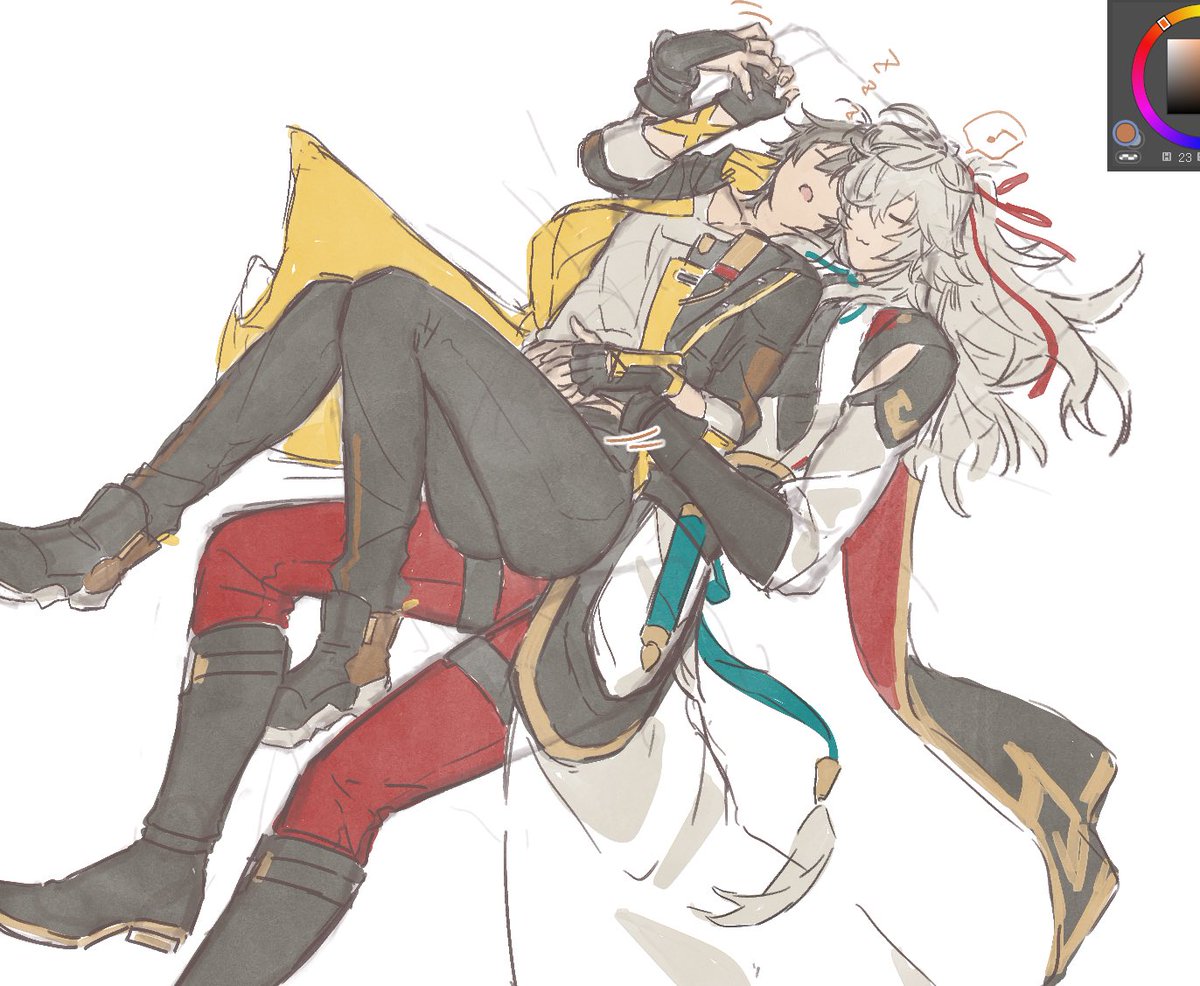 kamikaze_oekk's tweet photo. すやすや景穹を描けたらいいなーっていう https://t.co/DfDnObqwvI