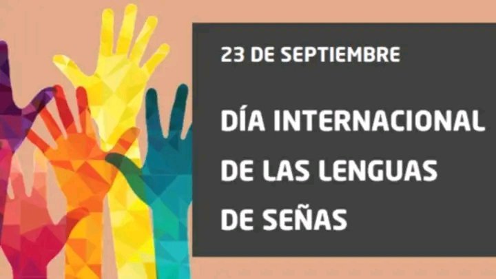 GELigera's tweet photo. El  23 de septiembre fue elegida como la fecha conmemorativa para celebrar el Día Internacional de las Lenguas de Señas porque en igual día del año 1951 se estableció la Federación Mundial de Sordos. https://t.co/m3EWZKmIrO