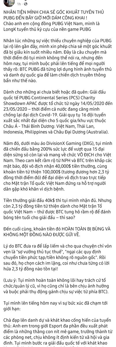Dinu130618's tweet photo. THE UNTOLD SIDE OF A PUBG PRO’S CAREER — A STORY I CAN FINALLY SHARE Hello to everyone in the Vietnamese PUBG community. I’m LongK, a veteran professional PUBG player. With recent controversies once again raising questions about professionalism within the PUBG competitive scene, https://t.co/nEWKHiWxXv