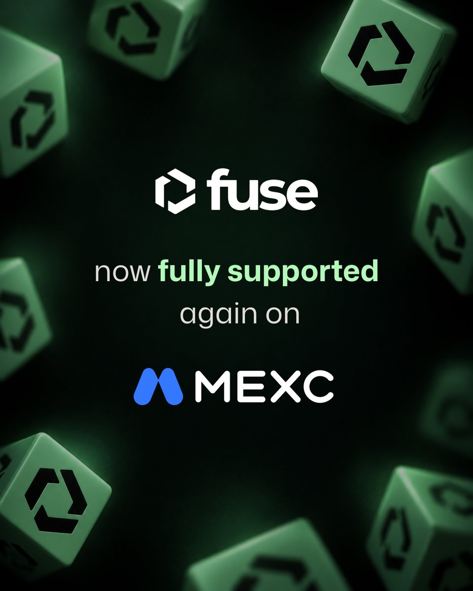 Fuse_network's tweet photo. Update : MEXC has officially cancelled the $FUSE delisting.

Fuse chain is no longer suspended. 

Deposits, withdrawals and trading are fully supported again. https://t.co/vgx54XgqP5