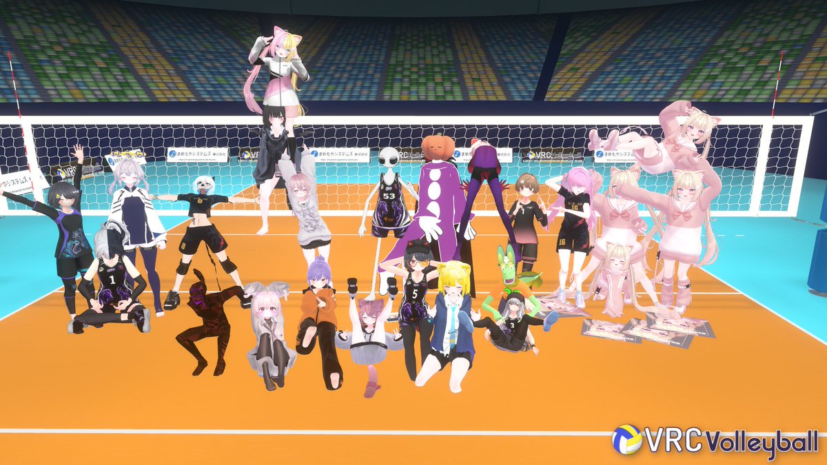 not00vrc's tweet photo. 突発開催のドラフトバレー！楽しかった！！
ふざけながらも皆上手いし、めっちゃ味方に助けられました！感謝～ https://t.co/w7DVqVkoNt