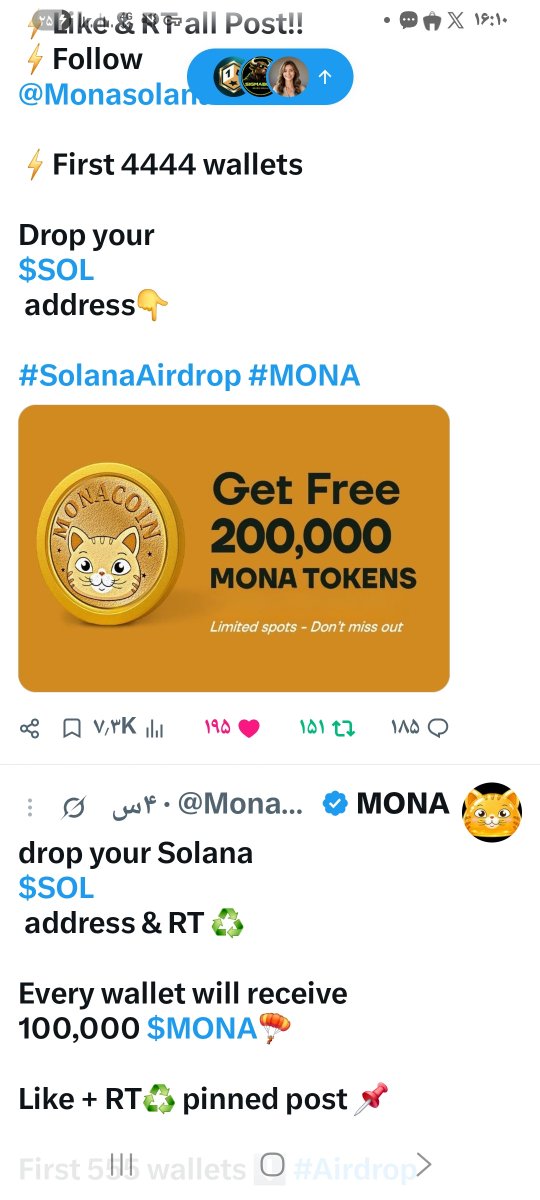 Bibyvh's tweet photo. @Monasolanatoken C6iQBvdRzikcj9574mncgTisTXSTsgkCQ22eC1vQk1PZ

#SolanaAirdrop #MONA https://t.co/fowF3dWyzX