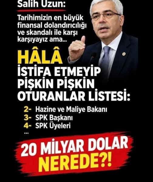 DeSeteneya's tweet photo. Yüzyılın dolandırıcılığı...

20 Milyar dolar soygun var,
Hırsızlar nerede?!

#NeFonuYokEmeklininDonu https://t.co/iFyYrDlh5R