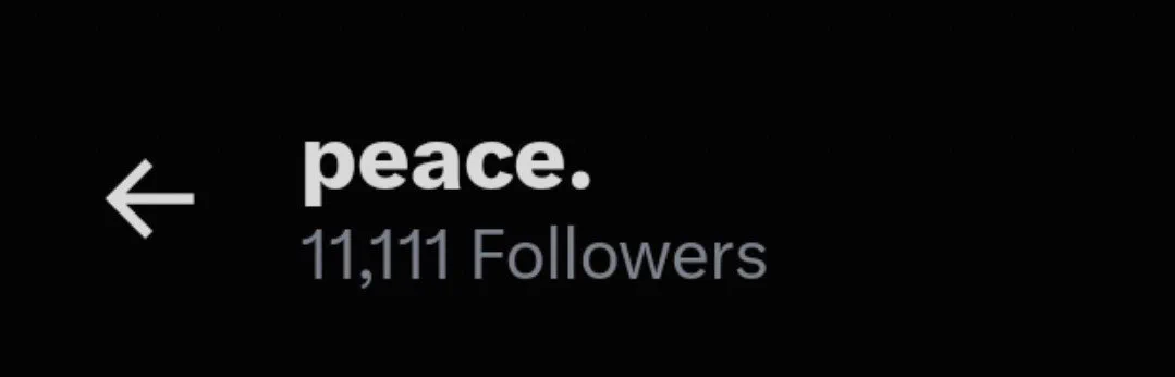 peace. on X: 