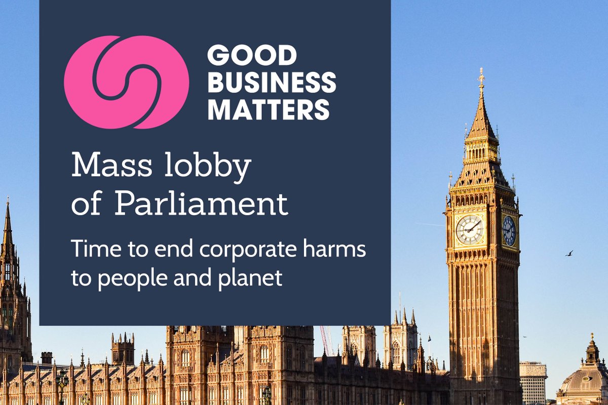 PBIUK's tweet photo. 📢 On 21 October, we’re joining the #GoodBusinessMatters Mass Lobby in Westminster.
We’ll call for a UK law holding businesses accountable for human rights &amp; environmental harm 
Join us! https://t.co/S7hG37cnO2

#GoodBusinessMattersMassLobby #BusinessAndHumanRights https://t.co/oS7RhfIEpv