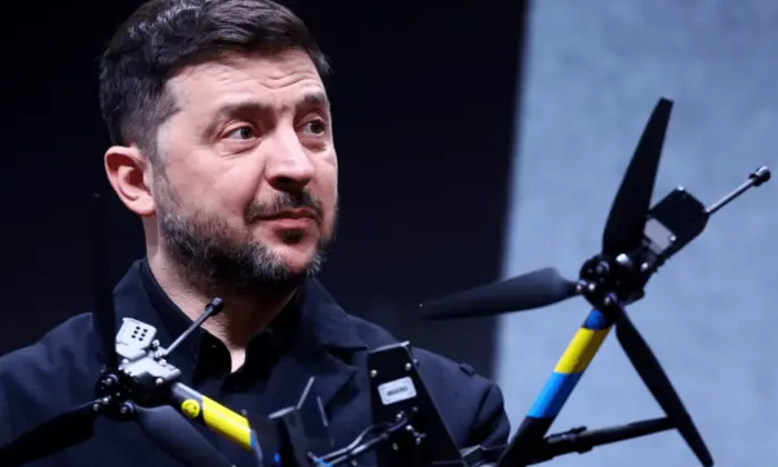IuliiaMendel's tweet photo. Europe is now financing Volodymyr Zelensky's drone production at the cost of an entire nation's economy. In our country there is no more science, no innovation beyond the military; small businesses are dying, large ones are moving their money out, the middle ones have already left. I say it again: we are the same as you. When I describe this, picture your own country in this condition. 

Read the full text of the speech here 👇                                                               https://t.co/d5GNNxK14E