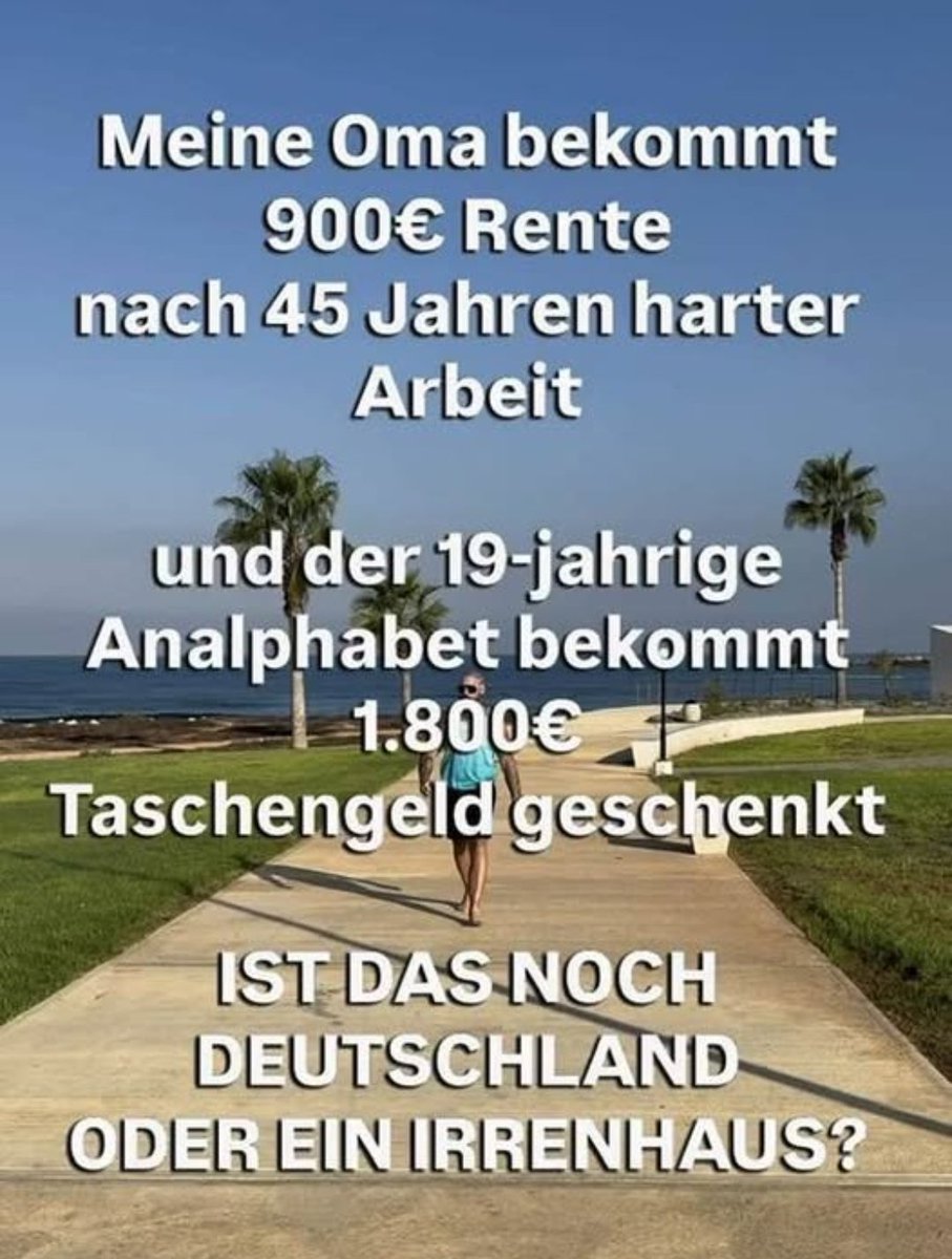 ZockergerdB's tweet photo. Aber Politikern nicht 1000€ vom Unverdienten nehmen!
Keinerlei Beteiligung am Sozialsystem aber den Arbeitenden erklären was sie sich noch zusätzlich abnehmen lassen sollen! https://t.co/EXwBVgv4GH