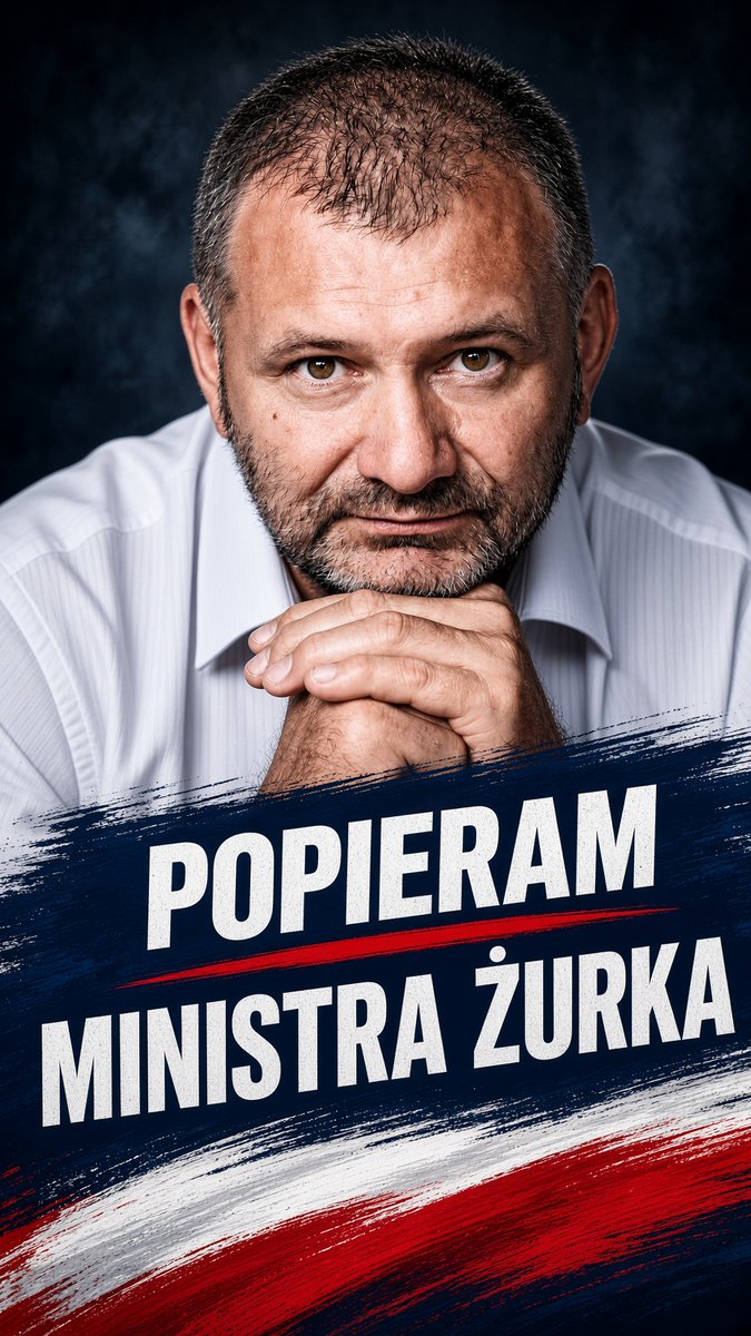 adam_banaszek's tweet photo. 🚨 POPIERAM MINISTRA ŻURKA. ❤️
Bo wreszcie ktoś w tym resorcie nie udaje, że nic się nie stało.

Sędzia, który przez lata mówił wprost, gdy inni schodzili z drogi.  
Człowiek, który nie przyszedł do ministerstwa po fotel — tylko po to, żeby posprzątać bałagan.

Praworządność to nie hasło na baner.  
To sądy, które są sądami.  
To prokuratura, która nie jest narzędziem.  
To państwo, w którym prawo znaczy prawo — a nie układ.

Waldemar Żurek nie obiecuje cudów na jutro.  
Obiecuje robotę. 
Twardą. 
Niewygodną. 
Konieczną.

I właśnie dlatego go popieram.

Jeśli też uważasz, że Polska zasługuje na normalny wymiar sprawiedliwości — udostępnij.  
Niech zobaczą, że nie jesteśmy milczącą większością.

#MremZaŻurkiem