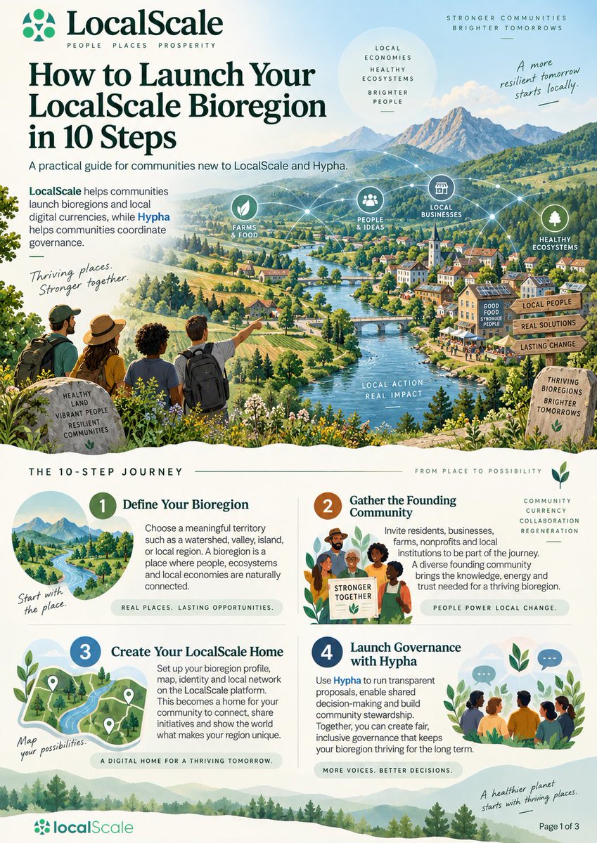 localscaledotai's tweet photo. How to get your #bioregion started on @LocalScale - Part 1 (steps 1 to 4) #regenerative #economies cc @HyphaAO https://t.co/eKx2W5RFn8