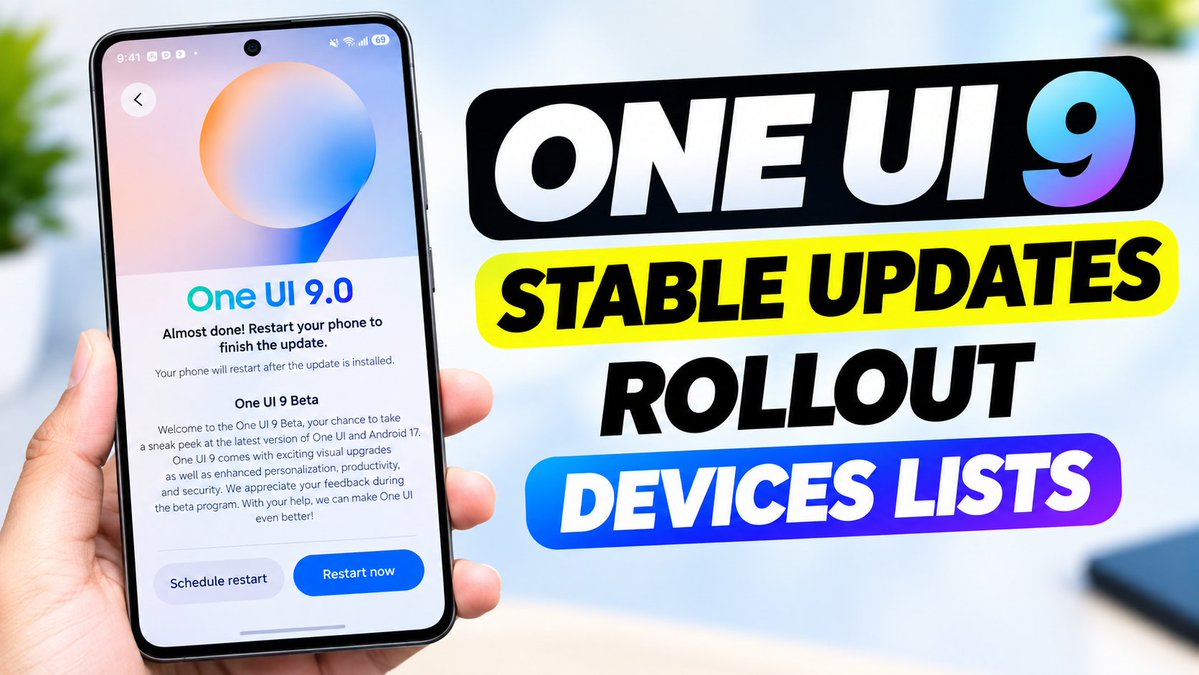 realunitechyt's tweet photo. 🔥 ONE UI 9 STABLE UPDATE ROLLOUT!

Samsung Galaxy users, here’s the supported devices list for One UI 9. 📱🚀

Check the video for the complete rollout details ���
https://t.co/ruwNRHwVCh

#OneUI9 #Samsung #OneUI9Update #SamsungGalaxy https://t.co/vfbExFyqfc