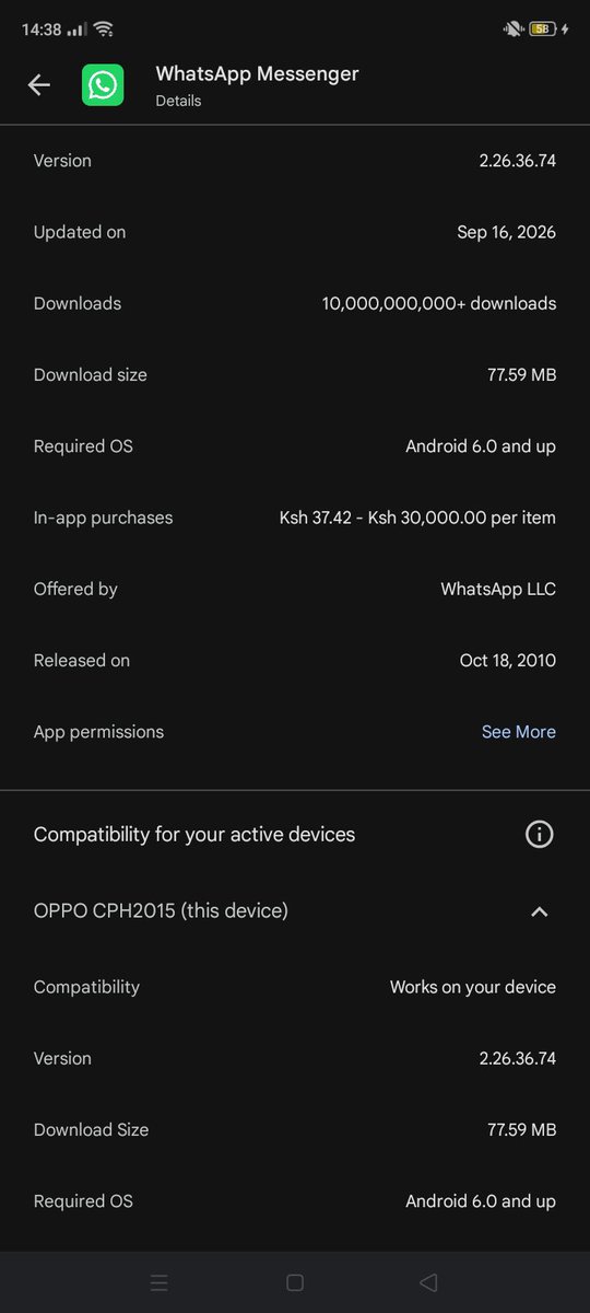 JaySmallzvfav's tweet photo. Good morning, 
I am having trouble installing WhatsApp on my oppo a31.  Kindly assist on what could be the problem 
@WhatsApp https://t.co/iRy02OdQ5y