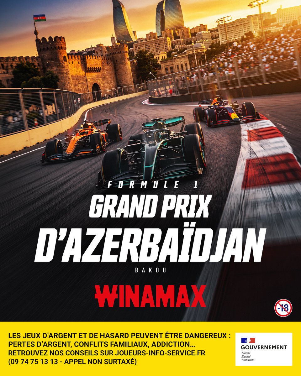 poleposition's tweet photo. Ce week-end, direction Bakou pour la 15ème manche de la saison ! Circuit, cotes, programme TV : voici tout ce que vous devez savoir avant de placer vos paris. 🏁🇦🇿