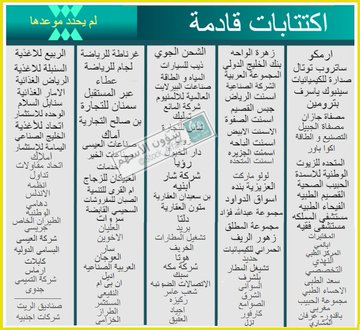 Tdiniz81's tweet photo. ( اكتتابات قادمة لم يحدد موعد طرحها )
-سوف تستمر الاكتتابات
-سأقوم بالتحديث مع كل معلومه
#شؤون_الأسهم #الاكتتابات #اكتتاب #الاكتتاب #الاسهم https://t.co/NpMefhXS2E