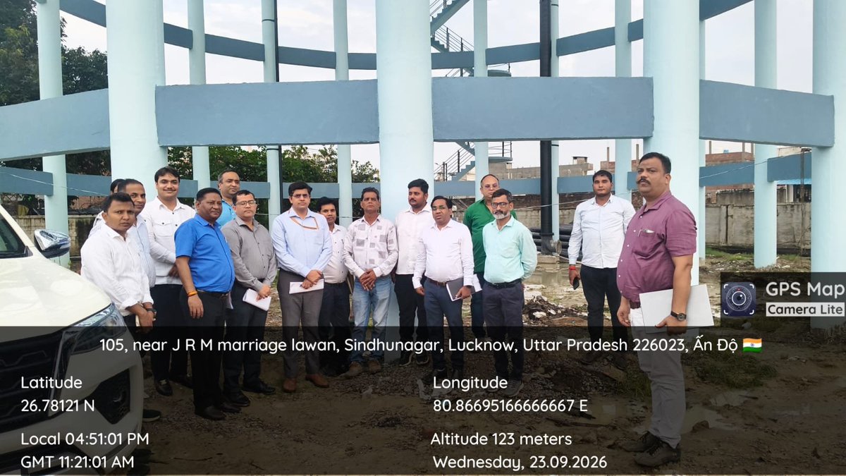 JalUttar's tweet photo. Dr. Sunil Kumar, Director, AMRUT (MoHUA), conducted an inspection of the Sarojini Nagar Water Supply Scheme in Lucknow under the #AMRUT 2.0 initiative. 🚰✨

#AMRUT2 #UPJalNigam #Lucknow #MoHUA #DrSunilKumar #ManojKumarSingh #WaterSupply #UrbanInfrastructure https://t.co/kbciPlrL5j