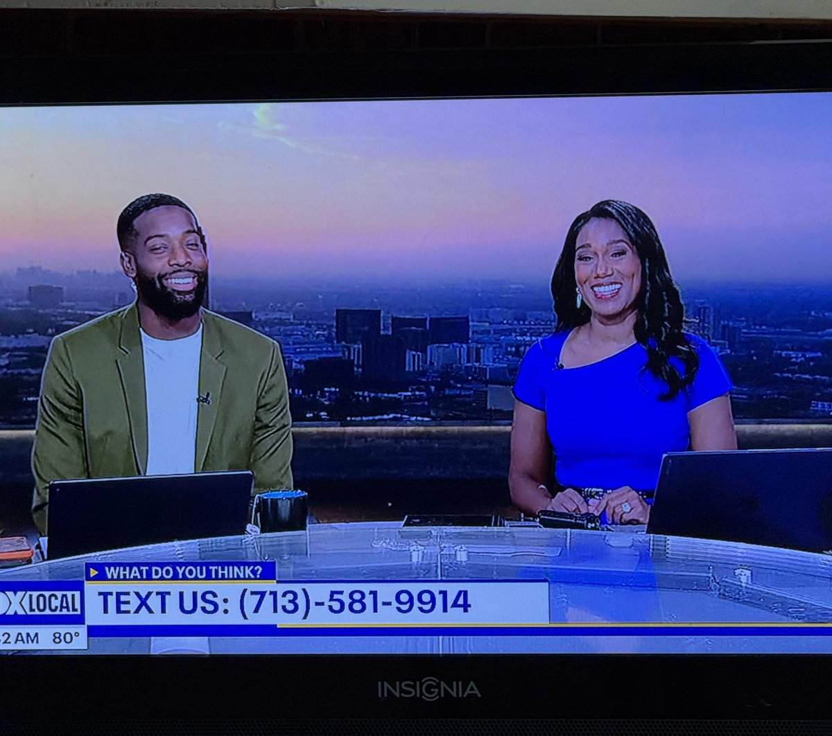 PrisciCDHOU's tweet photo. Since @FOX26Houston is the ONLY local morning news after 7a, I most definitely prefer/enjoy watching  @DeniseFOX26 &amp; @romadrml7 

We don’t care what MAGA Mellisa does on her personal time! https://t.co/czHc1J1jr9