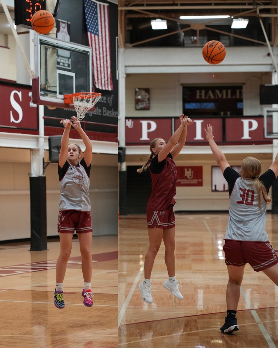 HamlineWBB's tweet photo. the start of something new #goHU https://t.co/g28DsQTR5I