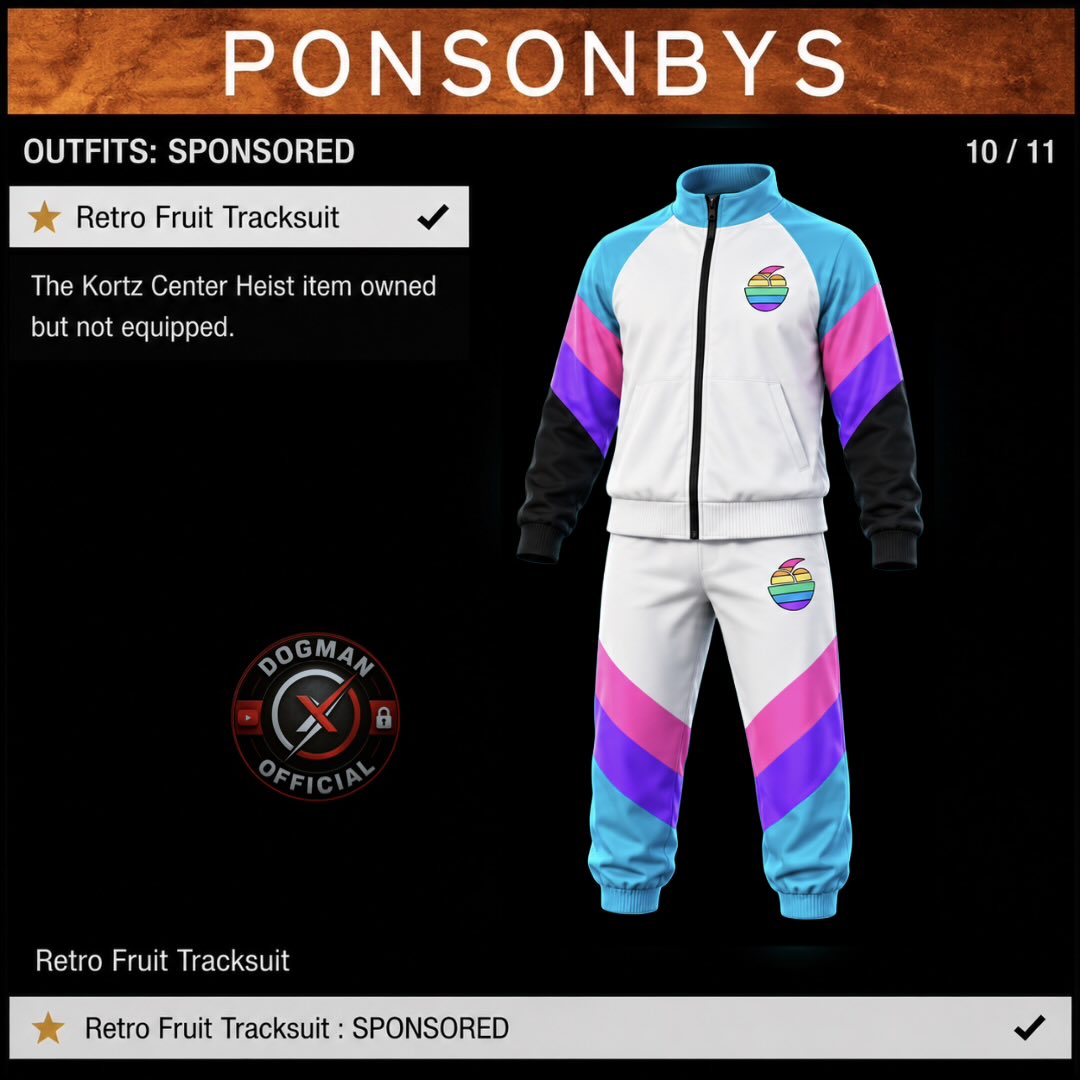 DogManX31's tweet photo. 🚨 STOCK UP!

Tomorrow, sell a TOTAL of GTA$1,000,000 across your businesses to unlock the Retro Fruit Tracksuit + GTA$1,000,000 bonus! 💰

Easiest move? Have your Bunker or Nightclub ready to sell.

ARE YOU READY?! 🔥

#GTAOnline #GTAV https://t.co/X1Gzb8NbRj