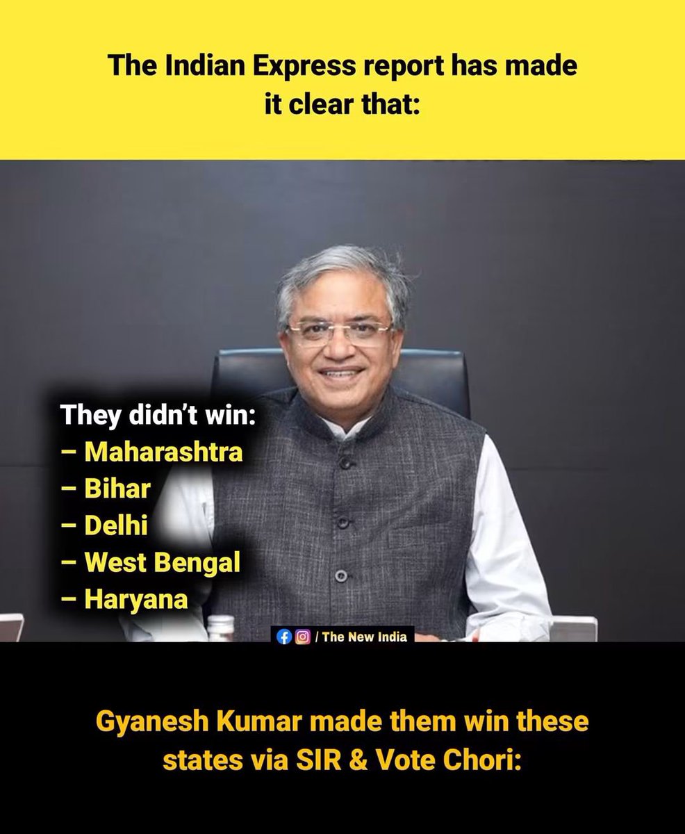 yoursurajnaik's tweet photo. This is clear &amp; direct a††ack on Indian Constitution &amp; Democracy

#ElectionCommission
#GyaneshKumar https://t.co/V0My2YwP8s