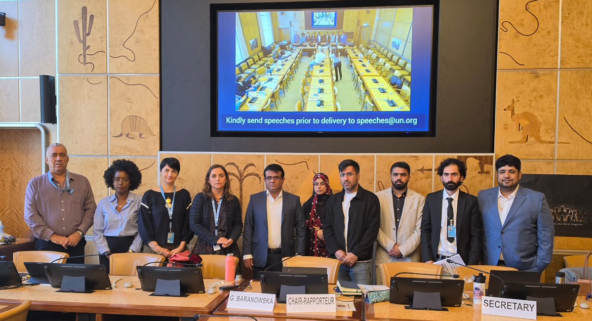 BNMFootages's tweet photo. BNM Chairman Dr Naseem Baloch leads a delegation meeting UN Working Group Chair-Rapporteur Ms Grażyna Baranowska in Geneva.

#𝗕𝗡𝗠𝗮𝘁𝗨𝗡𝗦𝗲𝗽𝟮𝟬𝟮𝟲
#𝗕𝗡𝗠𝗚𝗹𝗼𝗯𝗮𝗹𝗖𝗮𝗺𝗽𝗮𝗶𝗴𝗻 https://t.co/Dd3DcKOHar