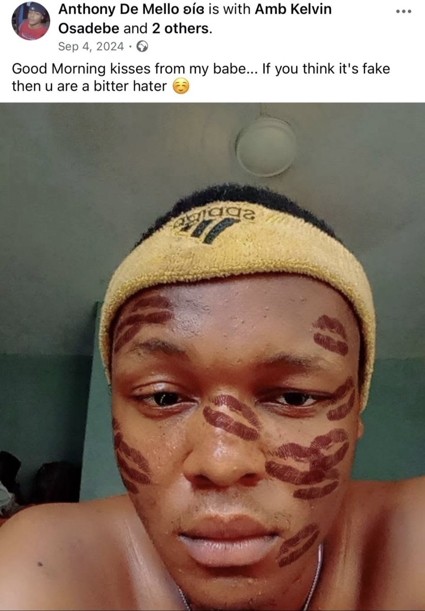 Gotintoharvard's tweet photo. @HateCrave Daily reminder that a Nigerian vgly phag like you have no right to talk about looks https://t.co/WtHs5kJuKr