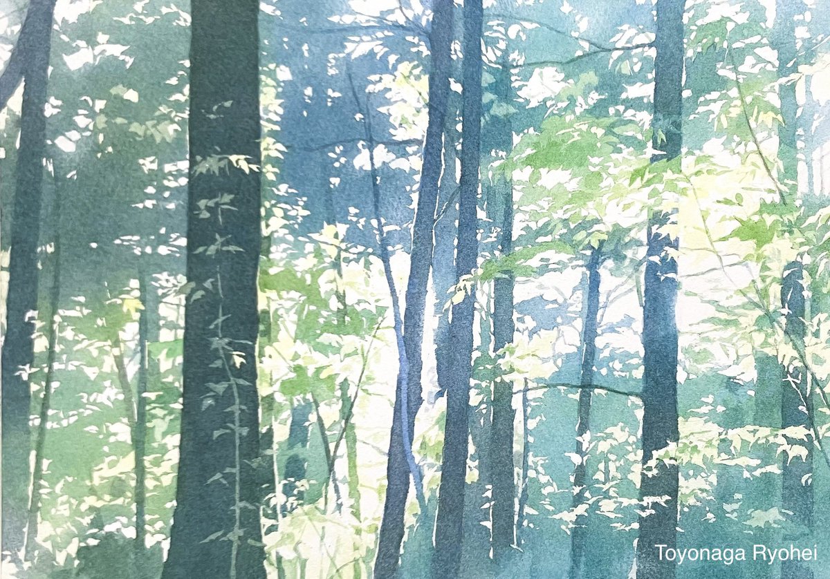 tr_watercolor's tweet photo. 個展で展示中の水彩画です。 https://t.co/umI2jHPo7M