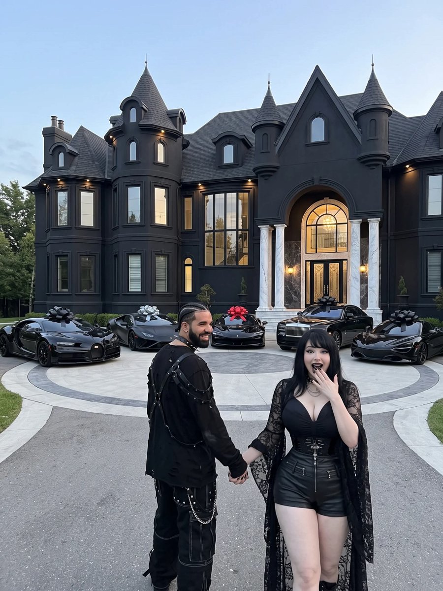 PrettyCultureHQ's tweet photo. Drake actually bought her mom the house. 😭🔥

He promised the goth baddie… then followed through with the house AND more gifts. 👀 https://t.co/hqqwHj40nh