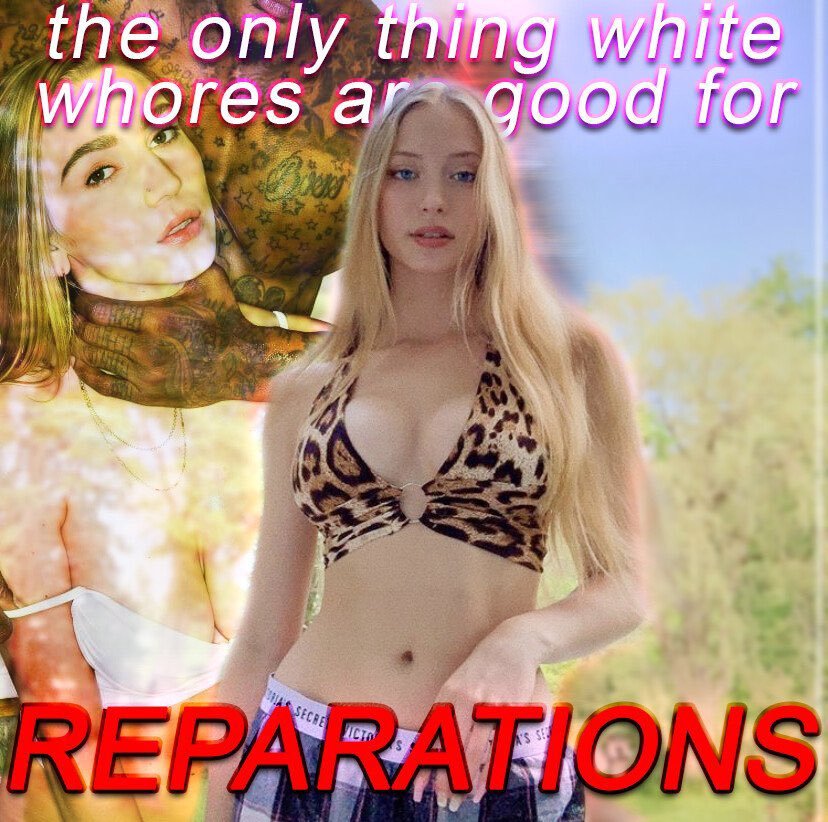 bad_daddy_ca's tweet photo. The white bloodline ends here.
Black seed only.
White wives bred black.
White husbands locked and forgotten.
Every pale womb belongs to BBC.
Castrate the past. Breed the future.
#BNWO #BBCOnly #CuckWhite #BreedBlack #WhiteBoySnip https://t.co/HbgwEJikQF