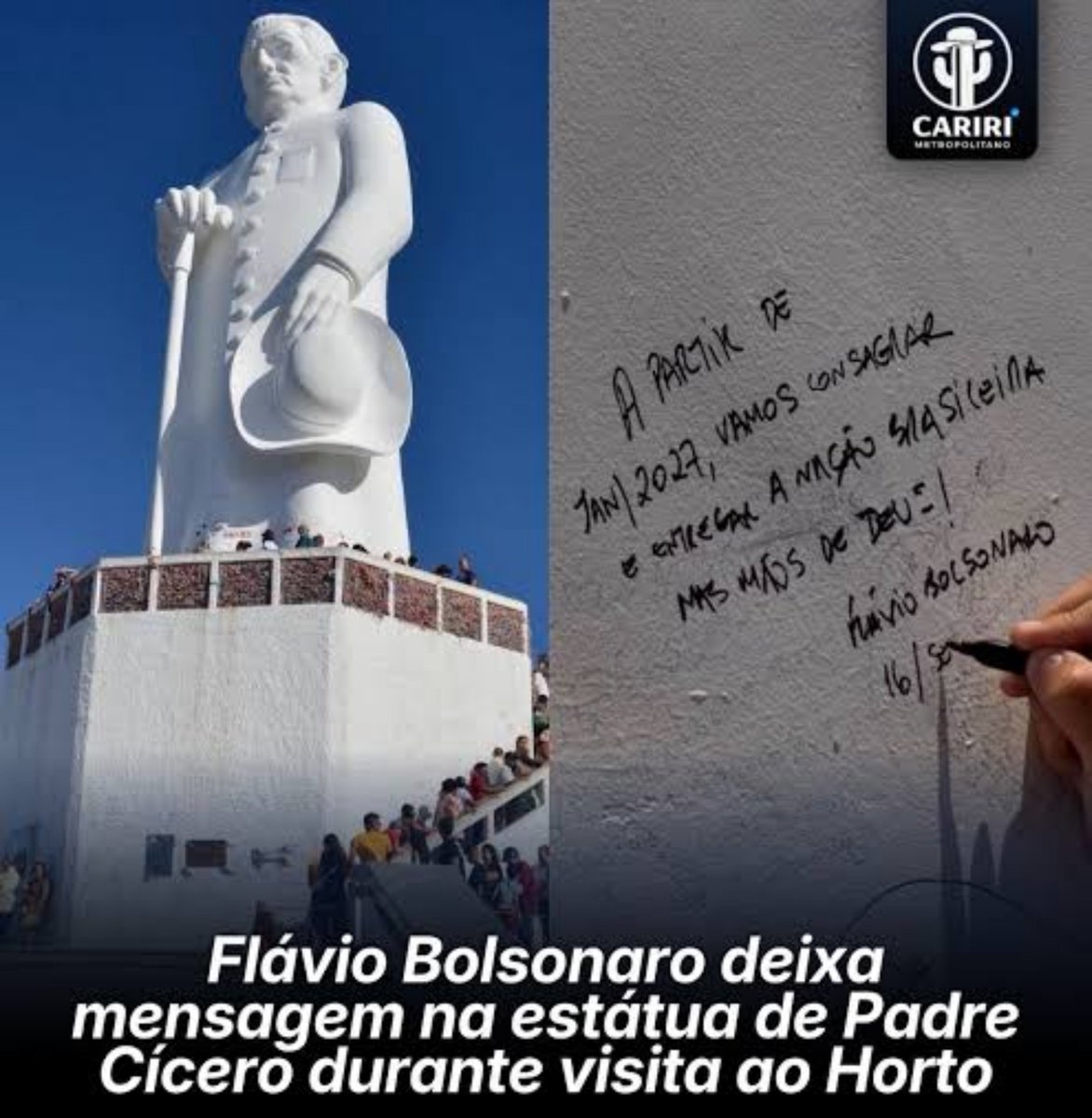 vozdassombrass's tweet photo. Sim, em época de eleição, evangélico sionista reza até em local de peregrinação católica sertaneja. https://t.co/GccICtXTjy
