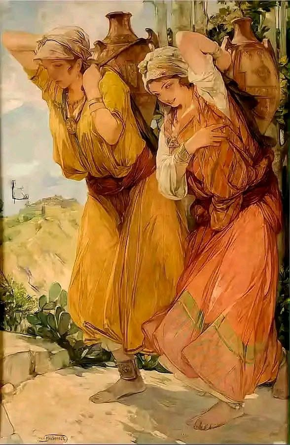 ericthomex's tweet photo. "Les porteuses d'eau", Kabylie
Par Jules Pierre Van Biesbroeck (1873-1965)
#Algeria🇩🇿 https://t.co/k5QV6cOSYx