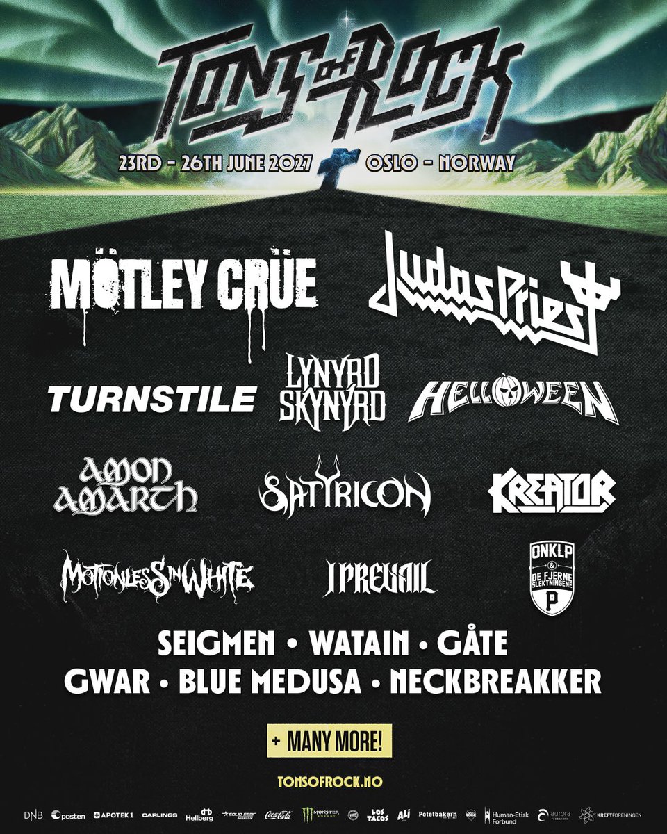 MIWband's tweet photo. Norway! It's finally happening! After 20 years of touring, we're coming to play for you for the first time ever at @tonsofrock next summer. We can't wait. See you then! https://t.co/LDjxri38oe
