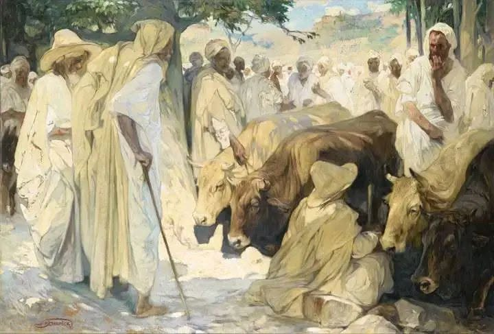 ericthomex's tweet photo. "le marché aux boeufs"
Par Jules Pierre Van Biesbroeck (1873-1965)
#Algeria🇩🇿 https://t.co/OFmgGUzB5X