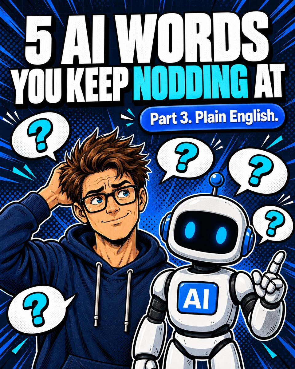 AIOverdrive0's tweet photo. 5 AI words you keep nodding at. Part 3.

1. Connector: links your AI app to another app, like email or files. It only gets the access you approve.
2. Memory: what the app keeps about you between chats.
3. Reasoning model: works a problem step by step first. Usually slower. https://t.co/ft7xLM7jwr