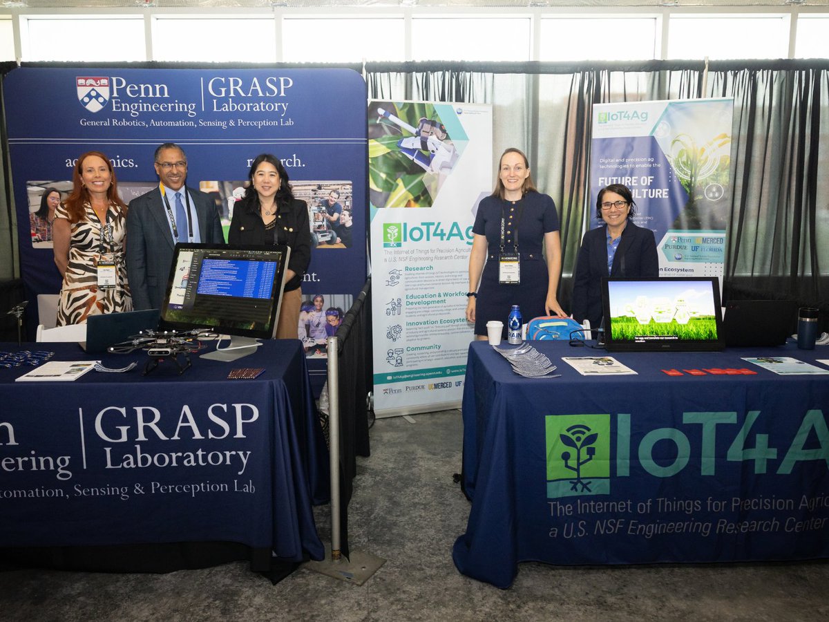 PennEngAI's tweet photo. @PennEngineers was at #AIHorizons2026 in Pittsburgh, with @GRASPlab and IoT4Ag showcasing research at the expo and Penn's Vice Provost for Research David Meaney joining the “Who Gets to Build AI?” panel on access to the resources and infrastructure needed to advance AI. https://t.co/J1Ev6zBT94