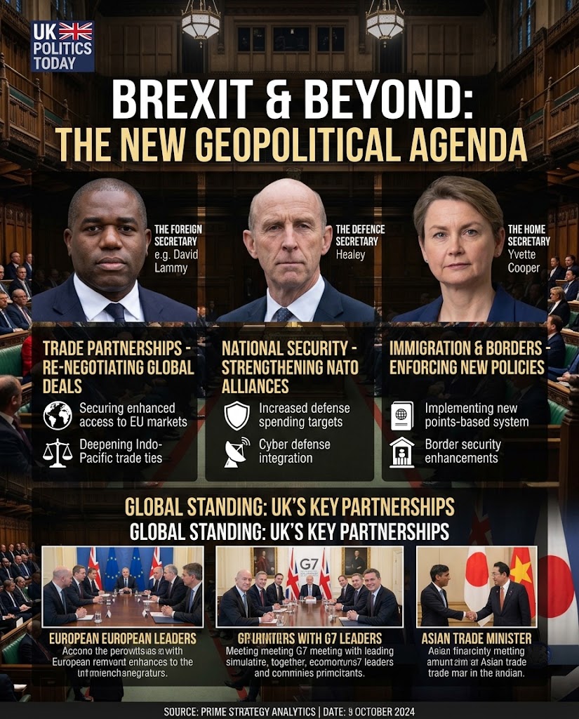 JamesFletcav's tweet photo. A breakdown of the UK’s foreign policy priorities, from global trade partnerships and defense alliances to border management strategy. #UKPolitics #GlobalBritain https://t.co/zfrKtKf1JV