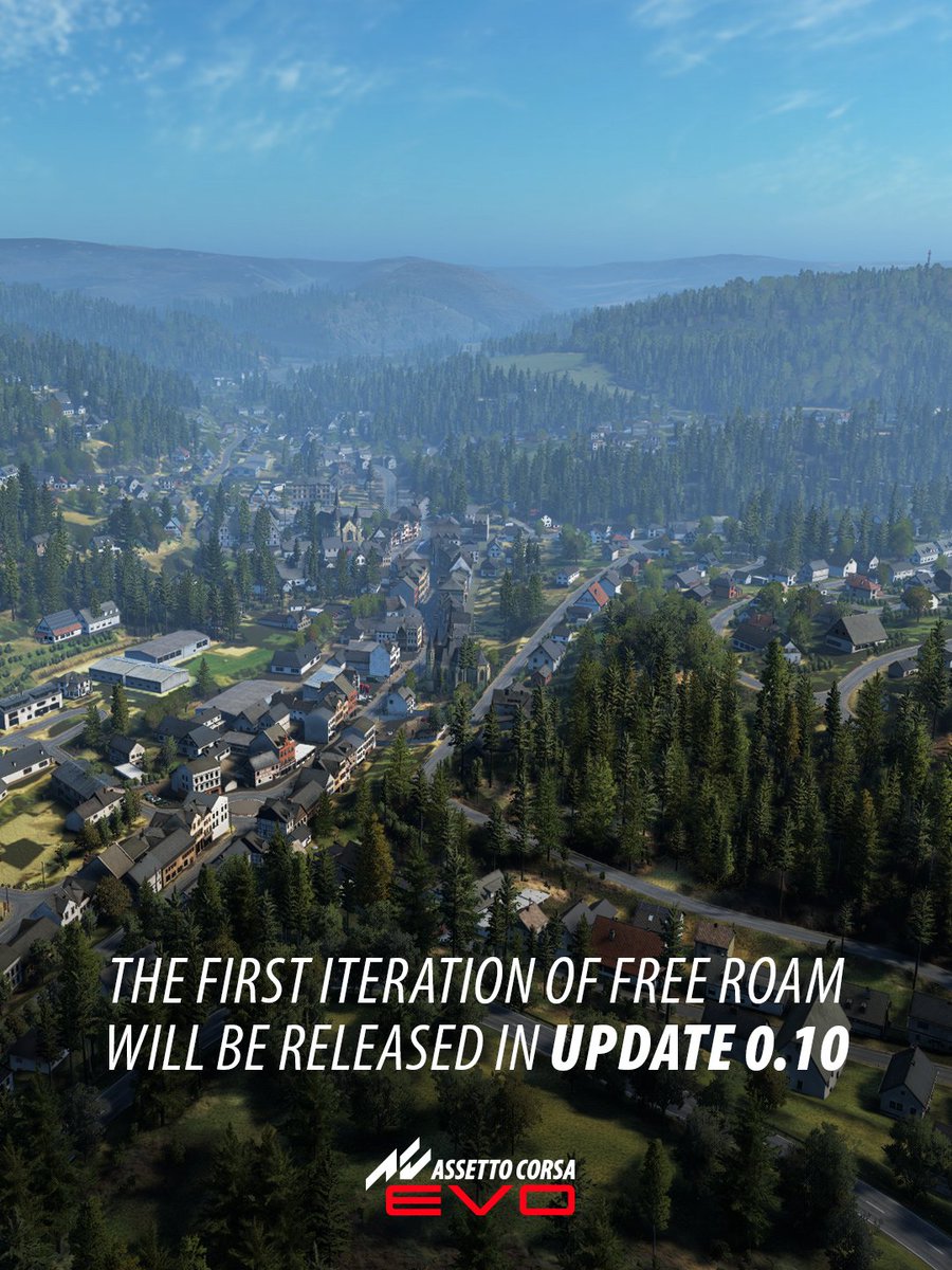 AC_assettocorsa's tweet photo. From the Nordschleife to the open road!
The first iteration of the Eifel Free Roam Mode will be released to Assetto Corsa EVO as part of Update 0.10.
More details coming soon.
#WhereSimulationMeetsFreedom #AssettoCorsa #ACEVO https://t.co/lvbTM5qgFr