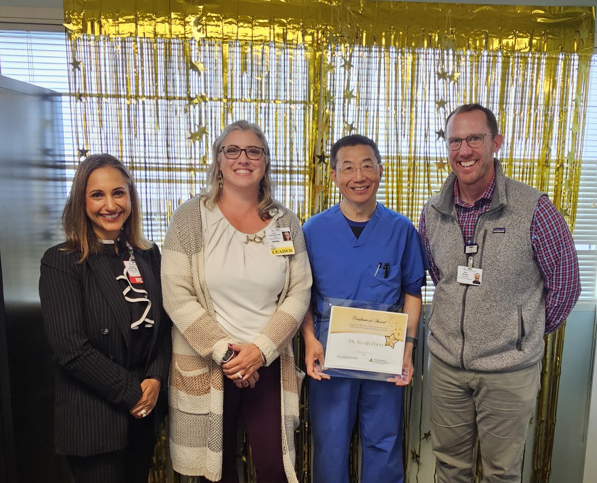 VMFHealth's tweet photo. Congratulations to Dr. Kevin Zhou at St. Francis Hospital on receiving the Gold Star Award!

Join us in celebrating Dr. Zhou's well-deserved recognition! https://t.co/OslzWlCLD5