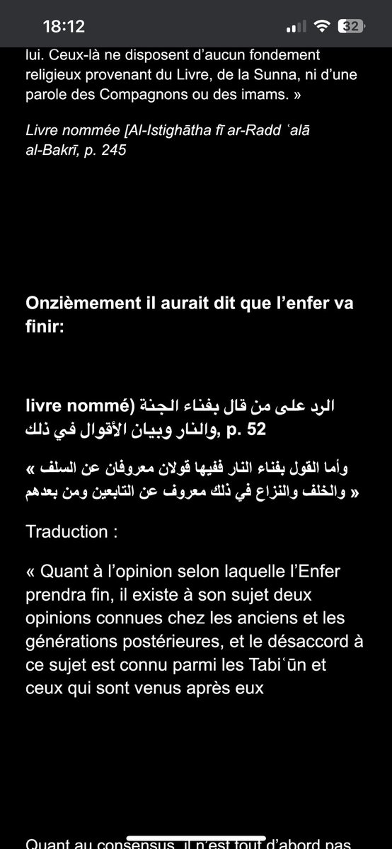 User10jkjv's tweet photo. @SoleilBlancTN @TheShiaView @BroHajji T’es un kafir les salafs et ceux qui les on suivis étaient unanime que celui qui rejette ce récit est un jahmi

En plus Ibn Taymiyyah dit que y’a divergence sur la fin de l’enfer il excuse les hululiyas, les rafidas,dit que Aïchah a ignorer la science d’Allah: https://t.co/WmAr2Xhvum