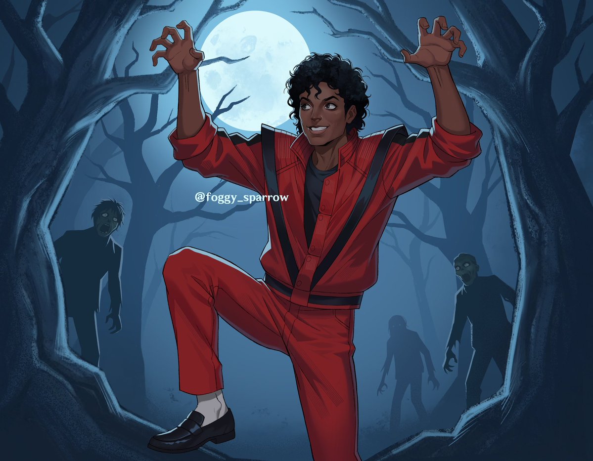 foggy_sparrow's tweet photo. - are you scared? 🎃👻🌑
#mjfanart https://t.co/h8E40uV6za