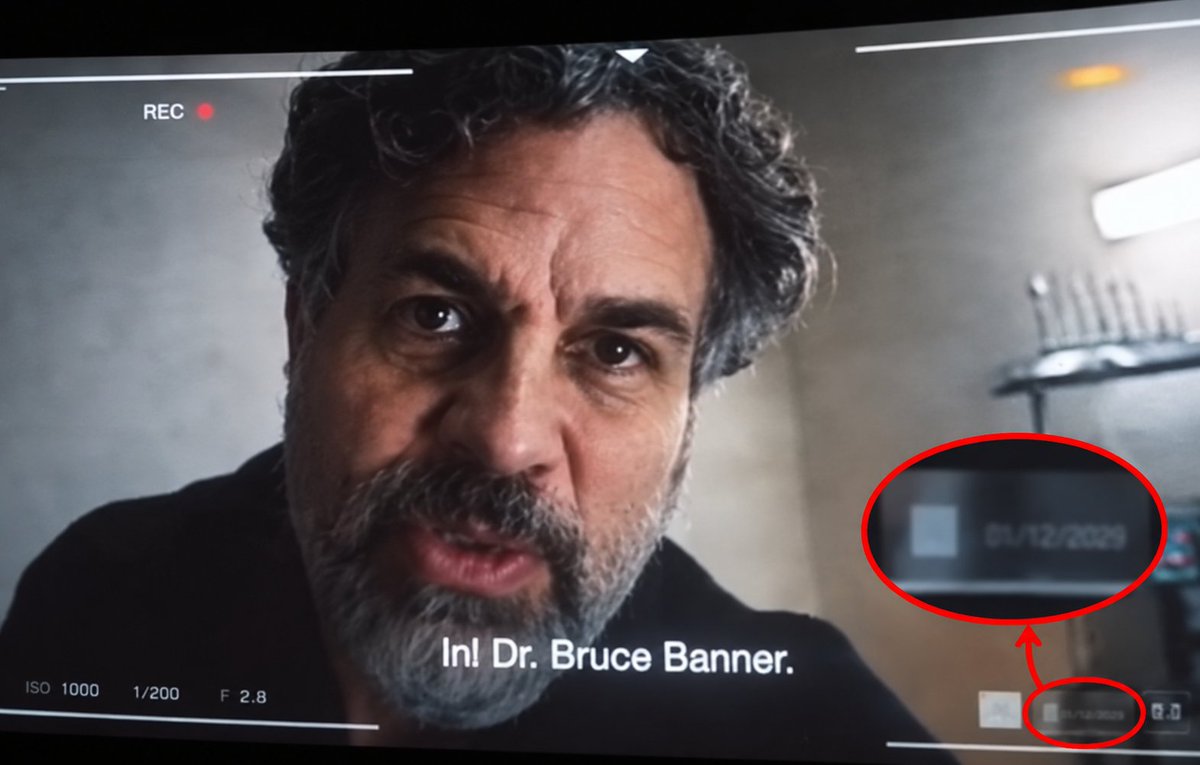 Filmi_fiedGuy's tweet photo. The leaked Hulk footage from the Avengers: Endgame Encore re-release confirms that Bruce Banner has been living in that underground bunker for nearly three months following the events of Spider-Man: Brand New Day.

In the official MCU timeline, Brand New Day takes place in October 2028.