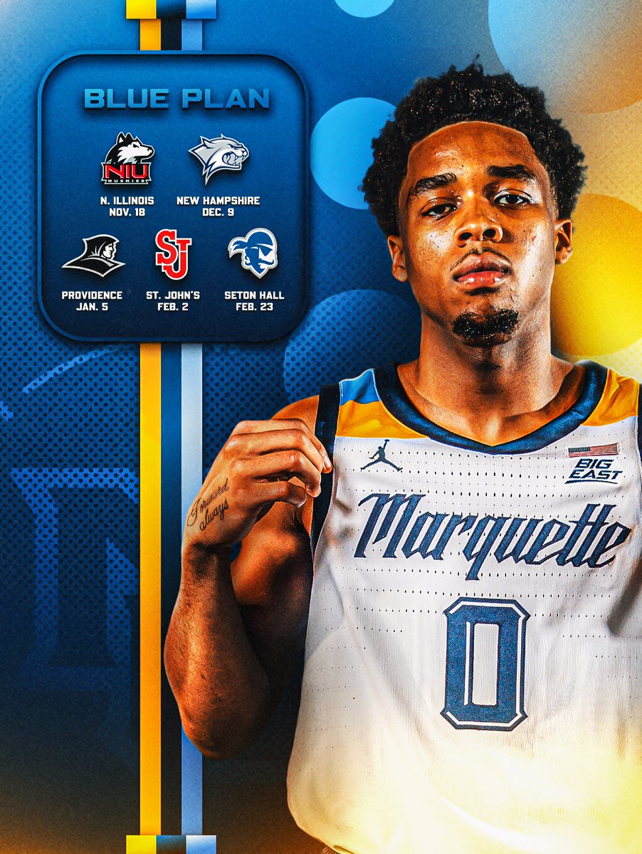 MarquetteMBB's tweet photo. Mini Plans go on sale Friday (9/25) at 10 AM!
 
Choose the plan that's right for you and secure your seats for Marquette's biggest home games at Fiserv Forum.
 
#MUBB | #WeAreMarquette https://t.co/YoSATUljfR