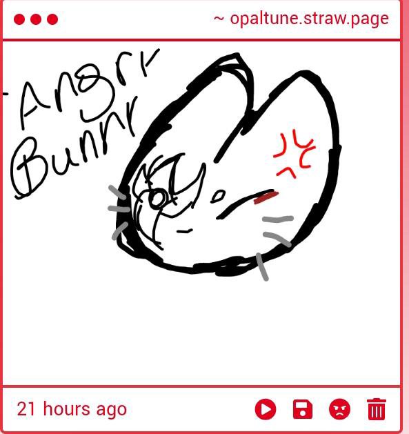 opaltune's tweet photo. oh hello little bunny why are you so angry even https://t.co/zCjYfYaCDk