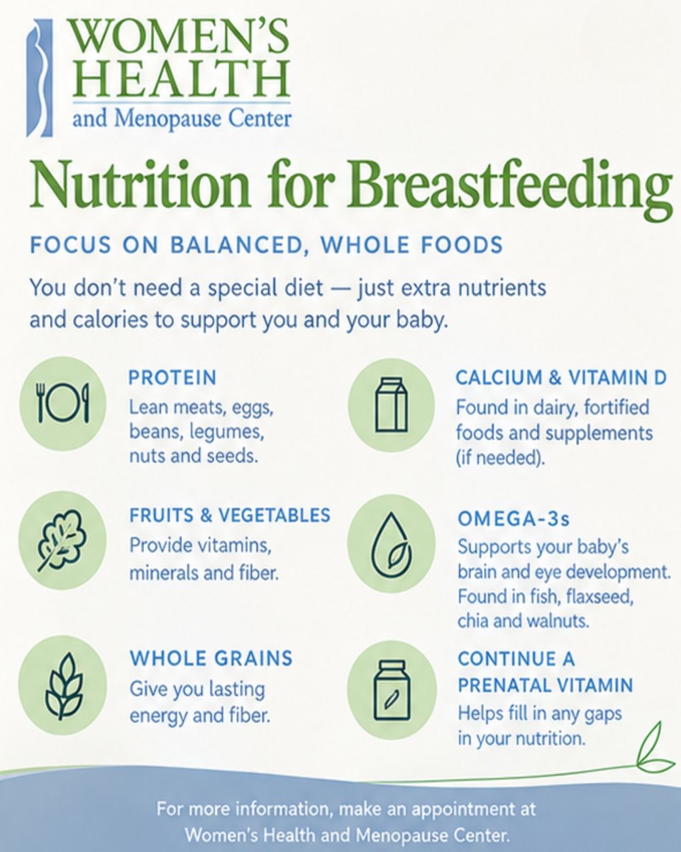 whmcenter's tweet photo. Breastfeeding takes energy, and nourishing yourself matters too.
(248) 932-9223
https://t.co/ww1mvkTUjA
#WomensHealth #PostpartumNutrition #BreastfeedingSupport #PostpartumWellness #FourthTrimester #NewMomCare #MaternalHealth https://t.co/6iES3Mc8Gx