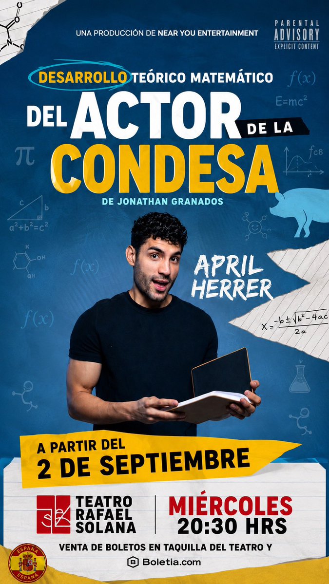 SilverGeek2's tweet photo. 🎭 ¡PASES DOBLES! 🎟️

Tenemos 15 pases dobles para la función de HOY, miércoles 23 de septiembre, a las 8.30 pm en el Teatro Rafael Solana en la CDMX ✨

SOLO: 👀

Dale ❤️ y #RT 
Comenta tu nombre y etiqueta a tu acompañante

¡Mucha suerte! 🍀🎭 https://t.co/RmGkTpWGX1