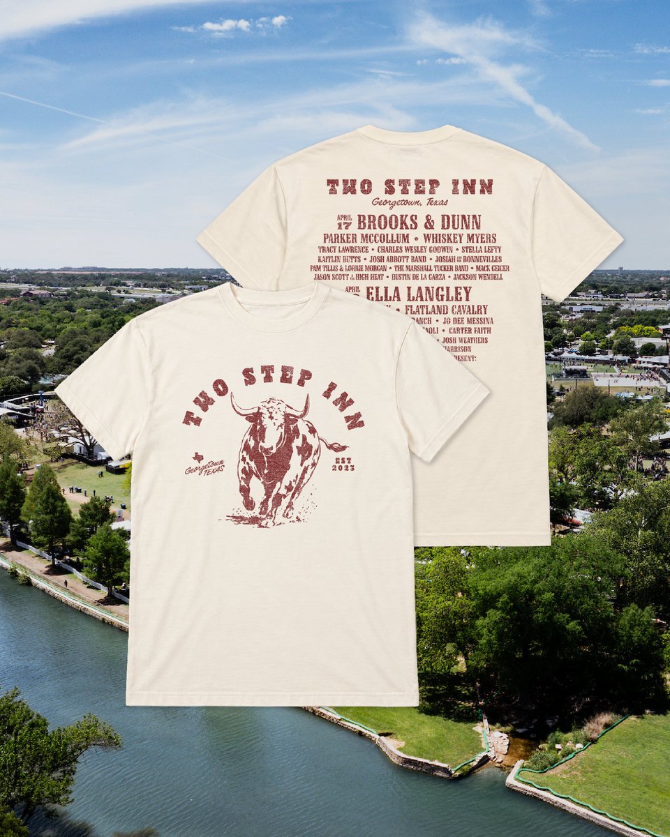 twostepinn's tweet photo. Start the honky-tonk early with your 2027 Lineup Merch Collection 💪 Available for pre-order NOW! https://t.co/Ohgc8I0Vmx https://t.co/otrOVw4052