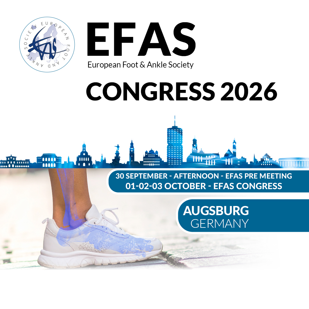 EFASnews's tweet photo. D-7 - Just one week to go!
The countdown has begun! The #EFASCongress2026 will take place in a week’s time.
Check out the programme and register now
👉https://t.co/t7BXRCyZKV
See you in Augsburg in a week’s time!
#FootAndAnkleSurgery #Orthopaedics #MedicalTraining #EFAS26 https://t.co/7GUdPwyFQA
