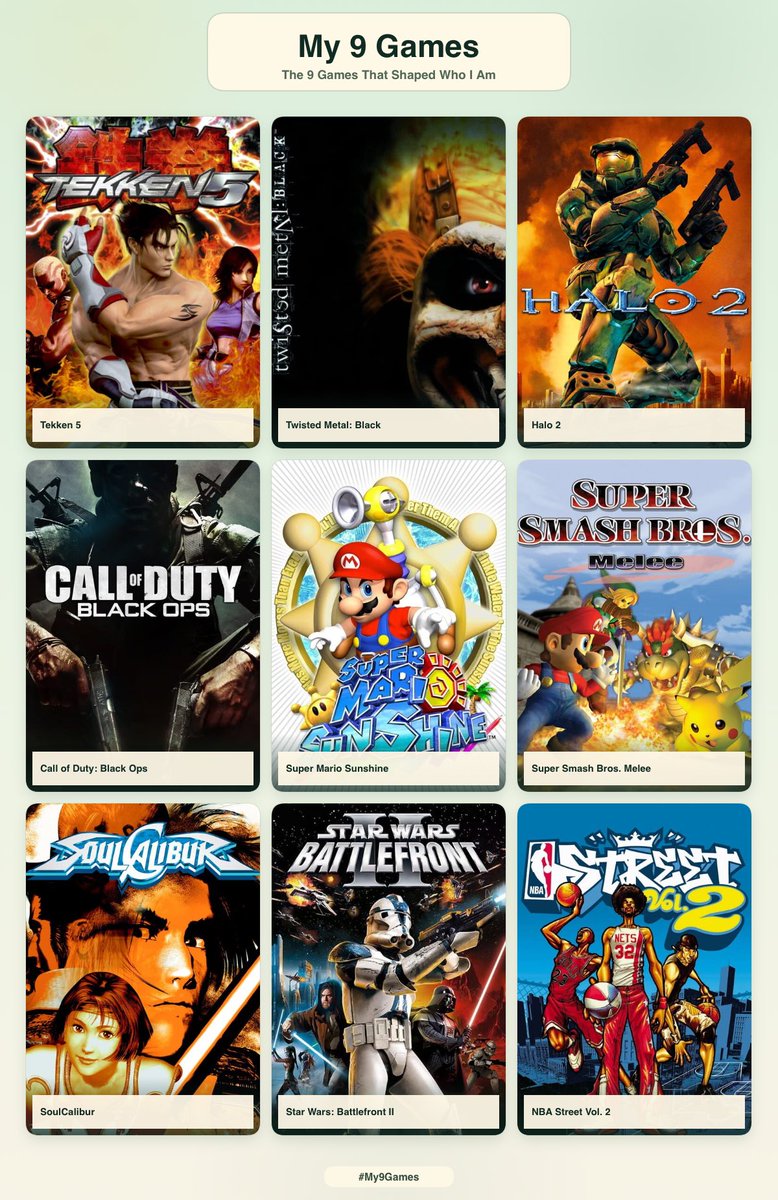 AdorionA's tweet photo. 9 games that shaped who I am https://t.co/wRR8TAv9MA