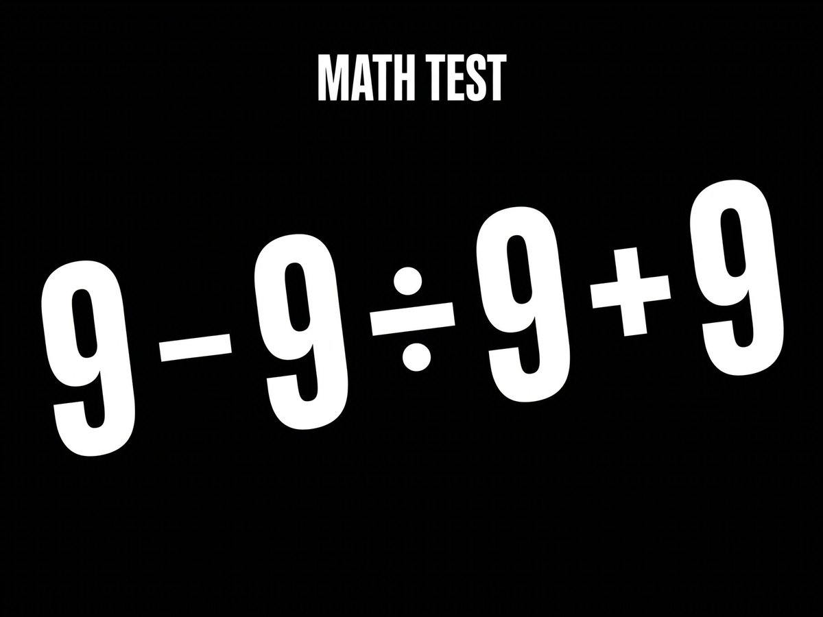 OliviaHayesHQ's tweet photo. Math test 🧠 Bet you can't get this first try 👀
#MathTest #Quiz #BrainTeaser https://t.co/OG0ddZalKI